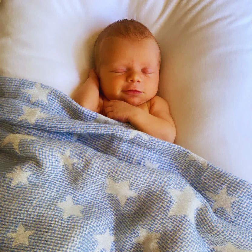 Turkish Baby Blanket Blue