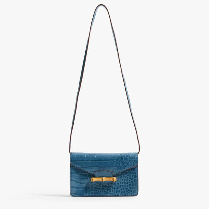 Jackie French Blue Clutch