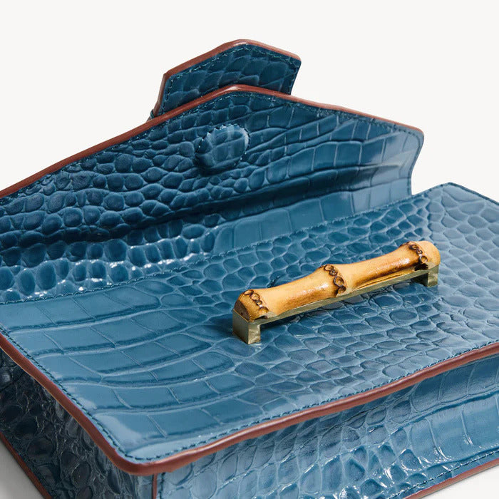 Jackie French Blue Clutch