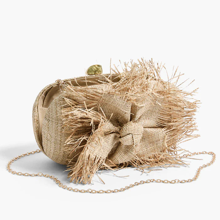 La Fleur Fringe Clutch